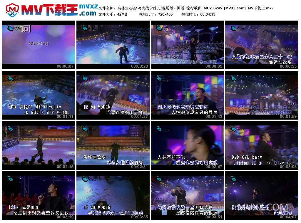 高林生-烘焙鸡大战伊妹儿(现场版)_国语_流行歌曲_MC206245